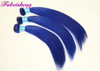 Dobre extensões coloridas azul tiradas do cabelo para a categoria fêmea 9A