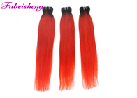 O vermelho inferior grosso coloriu extensões do cabelo 18&quot; 20&quot; 22&quot;/pacotes brasileiros do cabelo humano