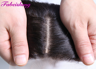 Fechamento baixo de seda do Weave brasileiro do cabelo humano com natural” polegada parte 8 o -18