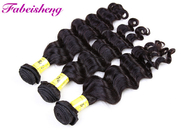 Extensões peruanas profundas do cabelo humano do Weave 100g de 18 polegadas para mulheres negras