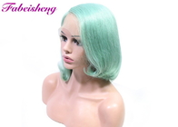 as perucas completas do laço da cor verde da categoria 10A/12 avançam o cabelo humano das perucas curtos de Bob