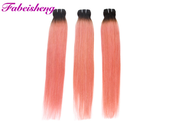 Pique extensões coloridas do cabelo com fechamento/Weave brasileiro cabelo humano de Ombre